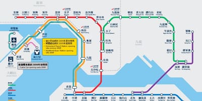 கவுலூன் பே அது MTR நிலையத்தில் வரைபடம்