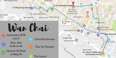 வரைபடம், Wanchai, ஹாங்காங்