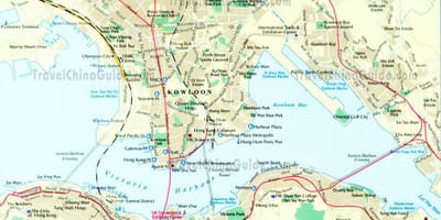 நகர ஹாங்காங் வரைபடம்