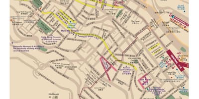Sheung Wan, அது MTR நிலையத்தில் வரைபடம்